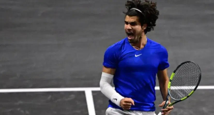 Arde la Laver Cup: Carlos Alcaraz resistió contra Taylor Fritz y Europa sigue arriba