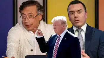 Donald Trump entraría a mediar en conflicto entre Gustavo Petro y Daniel Noboa