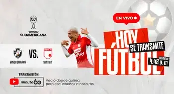 🔴 En vivo | Siga la transmisión de la batalla entre Vasco da Gama y Santa Fe en la Sudamericana