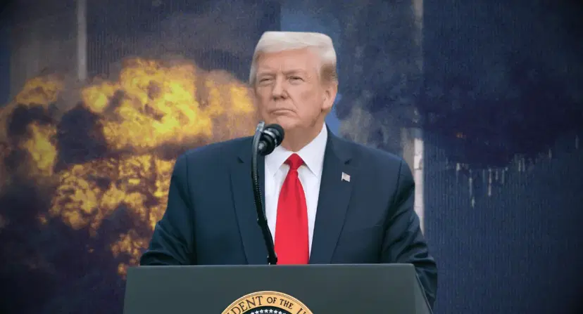 Donald Trump no apareció en la Zona Cero por los 25 años del 11 de septiembre. Donald Trump no fue a la Zona Cero en los 25 años del 11 de septiembre: estuvo en el Pentágono
