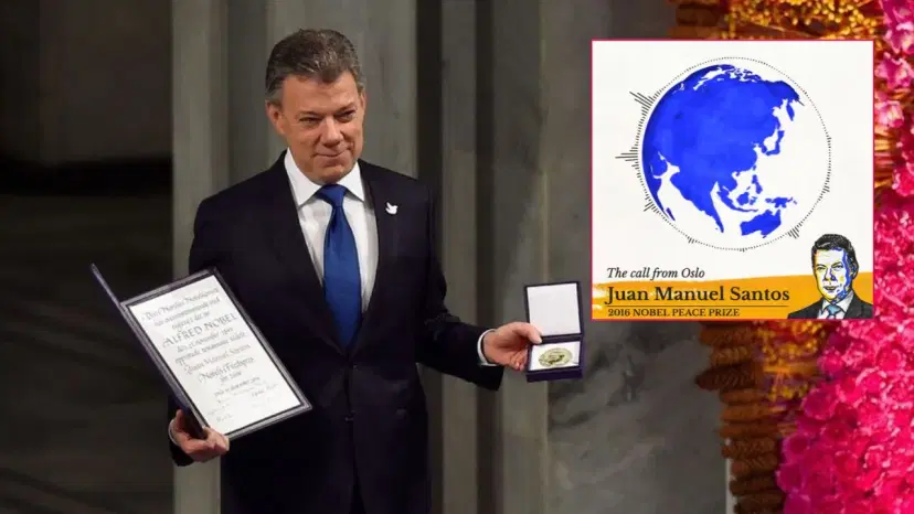 El Comité del Nobel notificó a Juan Manuel Santos del premio el 7 de octubre de 2016 Nobel de Paz a Santos: 10 años del anuncio que llegó tras el triunfo del No