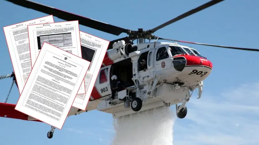 Helicopteros Firehawk Usados y sin póliza de seguro: los helicópteros contra incendios que compró la Ungrd