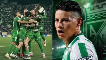 James Rodríguez, listo para su debut con Atlético Nacional en El Campín. 🔴 En vivo | Inter Bogotá vs. Nacional: James Rodríguez es suplente en su primera convocatoria