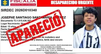 Joseph Santiago Alivio para su familia: Josephe Santiago, joven de 15 años, fue localizado en Bogotá
