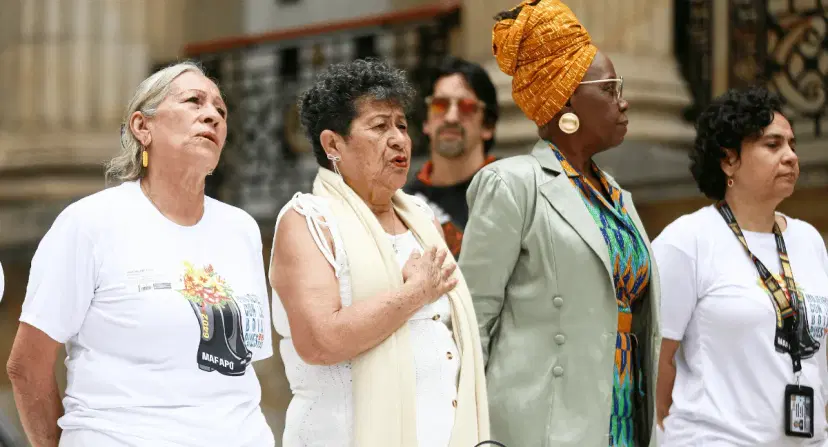 Mafapo entregó un comunicado de rechazo al recorte presupuestal de la Jurisdicción de Paz. Madres de falsos positivos piden al Congreso no recortar el presupuesto de la JEP en 2027