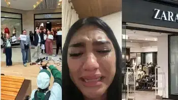 Protesta frente a Zara de Unicentro por el caso de la trabajadora. Video | Protesta frente a Zara de Unicentro por caso de trabajadora que salió descalza